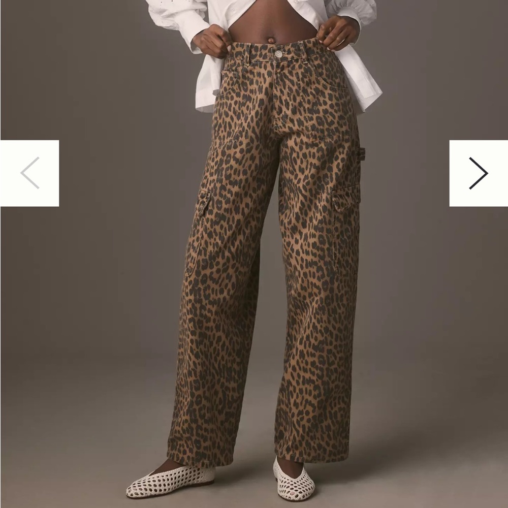 Damson Madder Leopard Dion Cargo Jeans | NWT